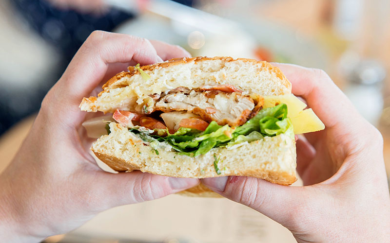 Three Bears Crispy Chicken Burger