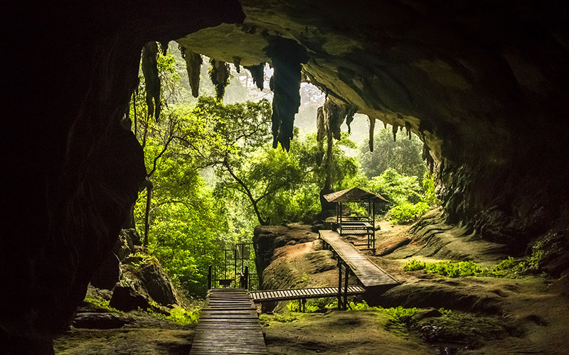 The entrance to Niah Cave, Niah National Park, Sarawak