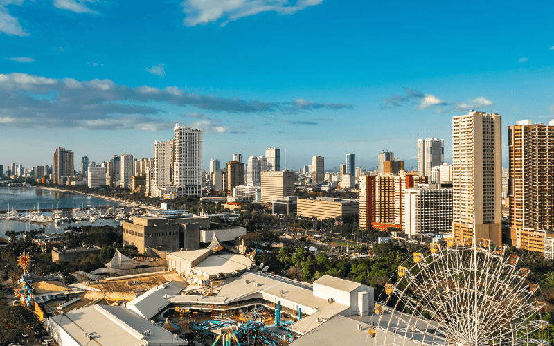 Manila, capital of the Philippines. 