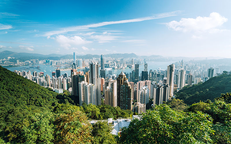 Hong Kong skyline during the daytime
