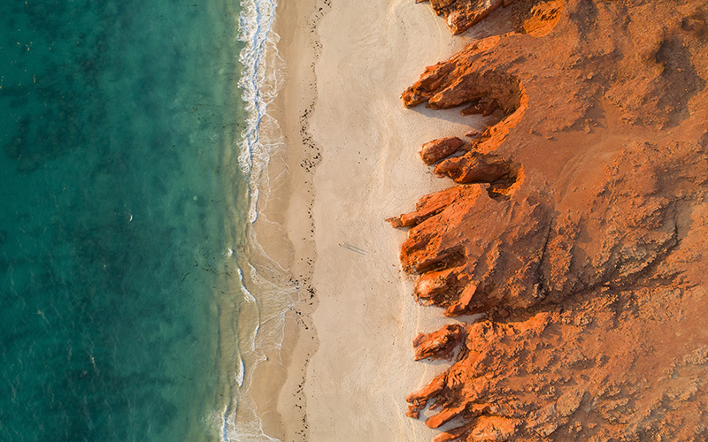 Aerial view of Kooljaman
