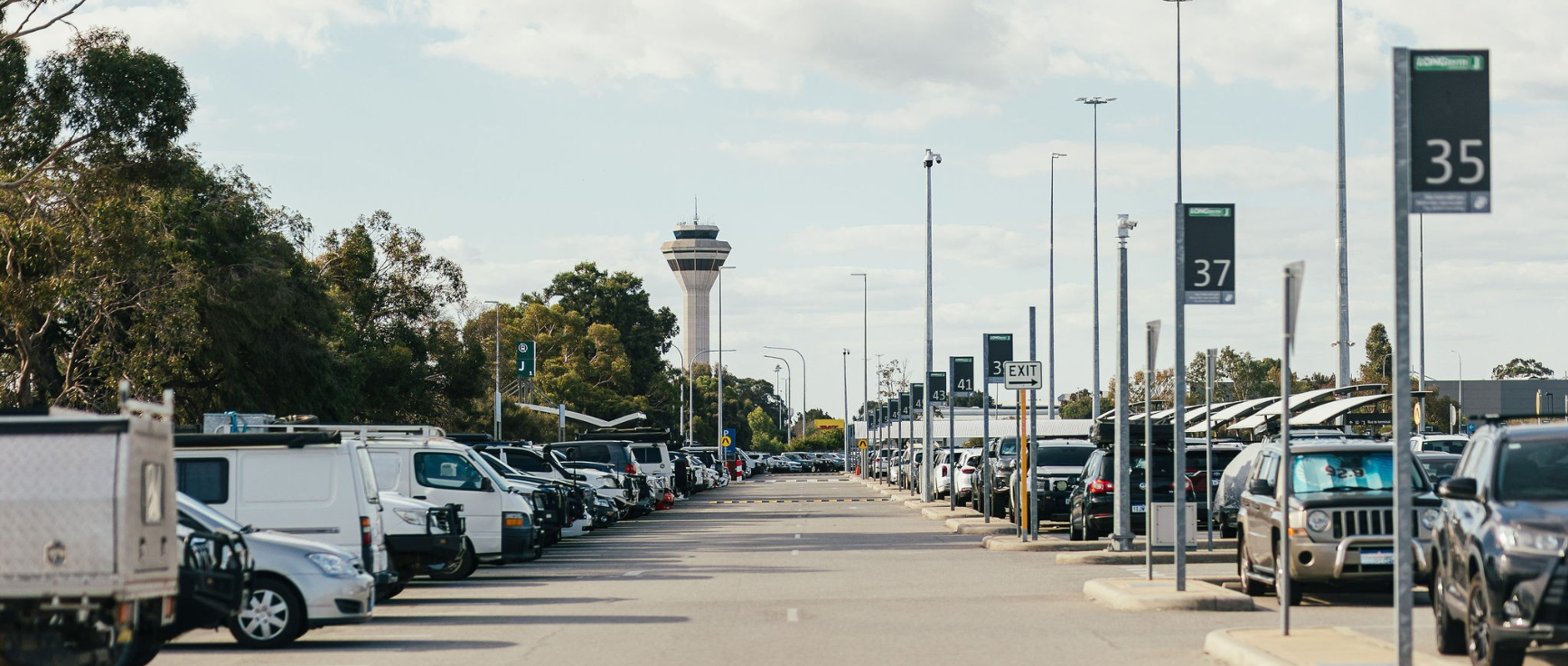 image of the airport carpark
